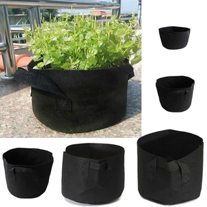 Macetas de tela no tejida, paquete de 5, 7, 10, 20, 100 galones, 300G, bolsas de fieltro para cultivo de plantas de jardín - Product Image 2