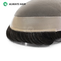Fine Mono-Nouveautés Grand Stock Fine Mono Indian Human Hair Patch System Vente en gros pour hommes 6x9 7x9 7x10 8x10 8x11 9x11