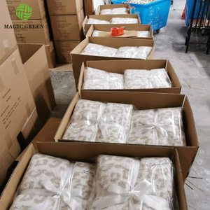 Ma Thuật Màu Xanh Lá Cây Không Khiếm Khuyết Siêu Mềm 100% Polyester Leopard Micro Lông Sợi Micro Sợi Vải Dệt Kim Siêu Ấm Cúng Chăn - Product Image 1