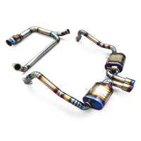 Maßgefertigtes Titan-Legierungs-Downpipe-Auspuffsystem mit Katalysator und Endschalldämpfer für Porsche 718 2.0T 2.5T 2017-2023 Komplettes Auspuffsystem