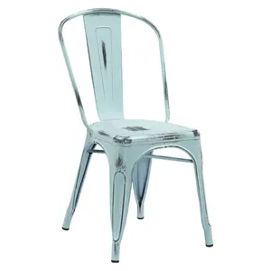 बिक्री के लिए थोक स्टैकेबल क्लासिक रेट्रो डाइनिंग विंटेज धातु कुर्सियाँ