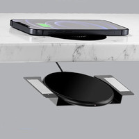Transmetteur de charge sans fil pour téléphone portable, conception OEM, 30 mm sous la table, 10 W MAX, entrée AC Type-C, protection OTP/OVP/OCP