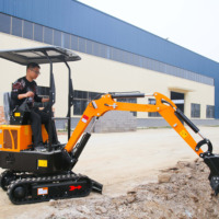 Mini escavatore CE EPA China 1 Ton 2 Ton 3 Ton 3.5 Ton per costruzione con cabina chiusa