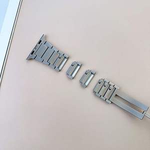 Quick Adjustment Stainless Steel Watch Band <b>Strap</b> for S10 11 46mm Ultra 49mmm SE 44mm Featuring Curved Side Release Watch Band - Product Image 4