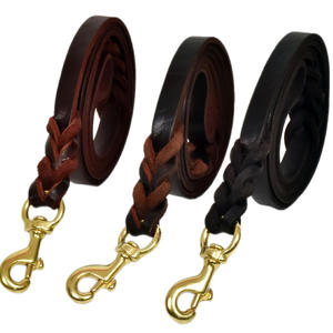 สายหนังหรูหราสำหรับสายจูงสุนัขทนทานสำหรับสุนัขขนาดใหญ่และแข็งแรง - Product Image 3