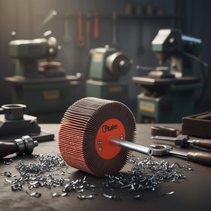 Disco Abrasivo de Láminas Ttake 100x50 mm, Grano 60, Eje de 6 mm para Pulir Metal - Product Image 3