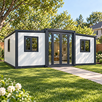 Maison préfabriquée à installation rapide, personnalisable pour projets résidentiels, extensible, maison d'invités de jardin
