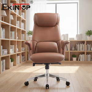 Fauteuil de bureau de luxe Sinonis inclinable en cuir avec repose-pieds, chaise de direction pivotante confortable, chaise d'ordinateur de direction, prix d'usine - Product Image 5