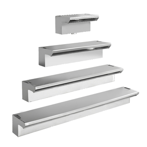 Acier inoxydable 304 rideau transparent suspendu au mur descente d'eau haute stabilité fiable LED fontaine de piscine cascade <span class=keywords><strong>pour</strong></span> la vente en gros - Product Image 1
