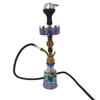 Ensemble complet : Chicha classique ornée de strass « Papillon et Couronne Arc-en-ciel»