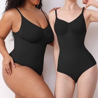 Faja Moldeadora de Cuerpo Completo de Alta Densidad Premium para Mujeres Curvilíneas, Estilo Europeo Americano, Control de Abdomen, Control Firme