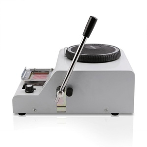 Pvc thẻ thép không gỉ tấm kim loại in ấn khắc embosser máy của nhãn hiệu Dog Tag máy dập nổi - Product Image 4