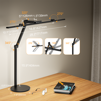 Lampe de piano à bras réglable, éclairage LED pour piano droit et à queue, éclairage de bureau à intensité variable, protection des yeux, lampe de performance pour piano