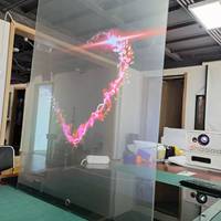 Film Transparent pour l'arrière de Projection, livraison gratuite, Film Transparent, écran Transparent, holographique 3D, pour vitrine de magasin