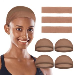 Ensemble de filets <span class=keywords><strong>à</strong></span> <span class=keywords><strong>cheveux</strong></span> et de fixations pour perruques Jinke. Pack de 4/1 ou 2/1. Bandeau antidérapant en silicone de qualité <span class=keywords><strong>alimentaire</strong></span> transparent pour perruques en dentelle, extensions et postiches. - Product Image 5