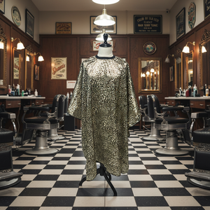 Cape de coiffure 160*140mm en satin imprimé léopard, <span class=keywords><strong>anti</strong></span>-adhérence aux cheveux, <span class=keywords><strong>anti</strong></span>-salissure, grande taille - Product Image 5