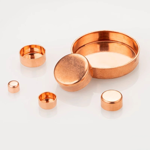 Đa đặc điểm kỹ thuật điều hòa không khí Phụ kiện từ nhà máy bề mặt nhẵn Đồng Ống cap cắm hàn ống đúc kỹ thuật - Product Image 3