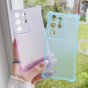 Coque de téléphone antichoc à quatre coins pour Samsung Galaxy S25 S24 S23 S22 Ultra Plus FE A36 A56 A06 A26 A15, finition mate givrée, coque souple - Product Image 3