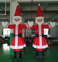 Modelo Inflable Gigante de Santa Claus para Decoración de Fiestas, Centros Comerciales y Publicidad Navideña