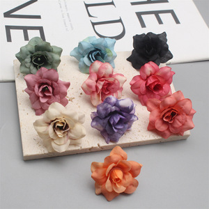 Cabezas de Rosas Artificiales Puntiagudas, Rosas Falsas de Seda para Manualidades, Cajas de Regalo, Decoración de Paredes de Flores y Coronas - Product Image 2