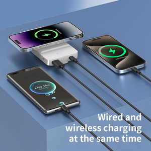 พาวเวอร์แบงค์แม่เหล็กไร้สาย 10000mAh พร้อมขาตั้งพับได้ ชาร์จเร็ว 22.5W และเอาต์พุต 5V TWS - Product Image 1