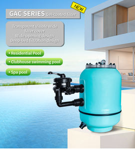 Vanne à 6 voies et manomètre, purificateur d'eau de piscine grande capacité, <span class=keywords><strong>filtre</strong></span> à sable pour piscine - Product Image 5