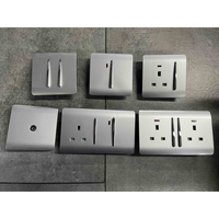 MVAVA UK 1/2/3/4 Gang 13A 15A touche de piano bouton poussoir prise électrique interrupteurs muraux et prises de courant