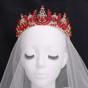 Diadème <span class=keywords><strong>de</strong></span> Mariage et Anniversaire pour Femme en Alliage Plaqué Or avec Cristaux Élégants et Coraux, Couronne <span class=keywords><strong>de</strong></span> <span class=keywords><strong>Reine</strong></span> <span class=keywords><strong>de</strong></span> Bal, Diadème <span class=keywords><strong>de</strong></span> Princesse pour Concours <span class=keywords><strong>de</strong></span> Beauté - Product Image 5