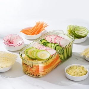 Fruit &amp; Vegetable Tools Manual Cutting Tool <strong>Set</strong> Vegetable Chopper Three-bladed <strong>Multi</strong> <strong>Function</strong> Veggie Slicer Vegetable <strong>Cutter</strong> - Product Image 4