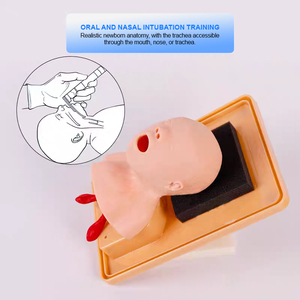 Simulateur professionnel d'intubation crânienne pour nouveau-nés pour la <span class=keywords><strong>réanimation</strong></span> néonatale BIX-J2A, simulateur grandeur nature pour la gestion des voies respiratoires pédiatriques - Product Image 3