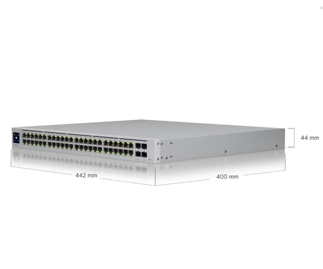 Used USW-Pro-48-PoE-SY 48 Port Gigabit Layer 3 Managed PoE Switch with 10G SFP+