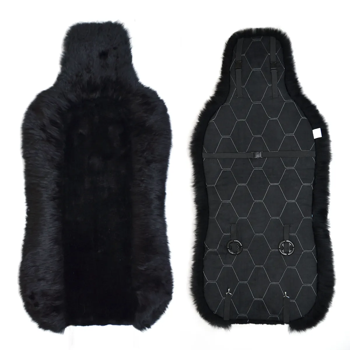 Whole sale real sheep fur luxury sheepskin car seat cover