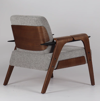 Chaise de salle à manger minimaliste de couleur personnalisée avec structure en bois et revêtement en similicuir pour la maison, le bureau, le salon, l'hôtel
