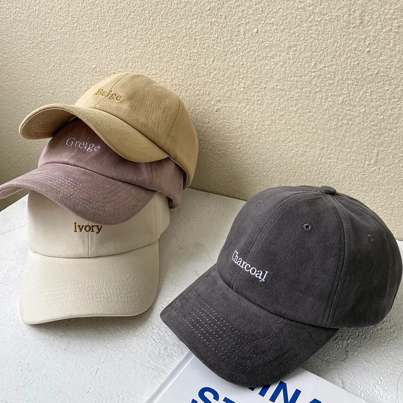 Sombreros de béisbol para papá sin estructura de algodón en blanco negro de 6 paneles, gorras deportivas lisas con logotipo bordado personalizado para hombre y mujer