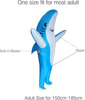Costumes gonflables d'Halloween pour adultes, costume de requin gonflable pour Halloween, cosplay, fête
