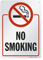 Panneau OSHA Interdiction de Fumer et Interdiction de Fumer des E-liquides en Aluminium Étanche pour Extérieur, Entreprise, Bureau, Restaurant - Fabricant de Panneaux Métalliques Personnalisés