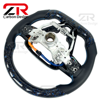 Accessoires de voiture pour Toyota Corolla XEI LE 2012-2026 Camry SE XSE TRD Avalon RAV4 Volant personnalisé en fibre de carbone forgée LED