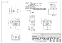 Interrupteur à bascule de haute qualité 2 positions 2 broches 3 broches marche/arrêt Kema Keur Rleil 250V IP66 PA66/PC Matériel DPDT Marque BEJ