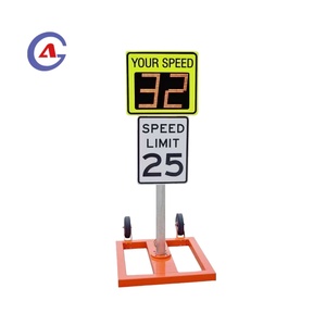 Señalización LED Portátil de Velocidad con Radar para Exteriores, Tamaño Personalizado, Soporte de Aluminio, Batería de 12V 30AH para Zonas Escolares y Tráfico - Product Image 1