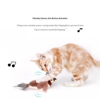 Neues Wiederaufladbares Elektrisches Simulations-Vogel-Fernsteuerungsspielzeug für Katzen mit Flügelbewegung und Vogelgezwitscherung Plüsch-Spielzeug