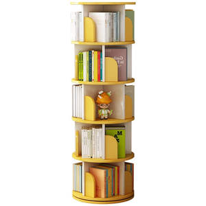 Simple 360° Rotating Floor-to-Ceiling Bookcase Children's Picture <b>Book</b> <b>Storage</b> Shelf for Home Living Room Bedroom - Product Image 6