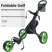 Chariot de golf pliable en gros, chariot à trois roues, sac, chariot à main, produits des fabricants, chariot pliable moderne