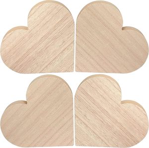 Thick <strong>Wooden</strong> Heart Blocks MDF Wood Heart Block <strong>Sign</strong> <strong>for</strong> DIY Painting Crafts Mother's Day Wedding Tabletop Centerpiece <strong>Home</strong> Decor - Product Image 5