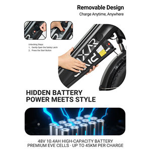 Vélo de montagne électrique GALAXY 500W 48V, 20 pouces, frein à disque hydraulique, 9 vitesses, vélo de montagne électrique en alliage pour hommes - Product Image 4