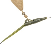 Tube de pêche à la carpe anti-emmêlement de style européen transfrontalier, lot de 50 pièces, pointe souple verte