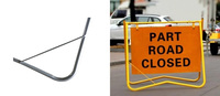 Panneau de signalisation routière en tube galvanisé HengXing Australie, très vendu / Support de signalisation mobile pour barricade routière