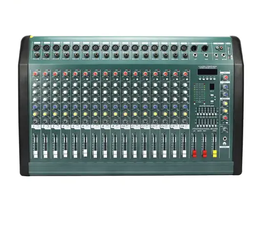 Konsol mixer 12 saluran/mixer profesional/mixer bertenaga/dengan casing/harga pabrik/,karaoke/panggung/gereja/rumah/perfermanc