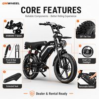 Vélo électrique de ville QMHEEL V20 Limited 48V, batterie lithium, VTT électrique, fat bike, concessionnaire Italie