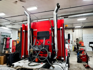 Groothandel 5 Inch Chroom Of Roestvrij Staal Gepolijst Bull Horn Top Uitlaat Stapels Voor Peterbilt 378,379 & 389 - Product Image 4