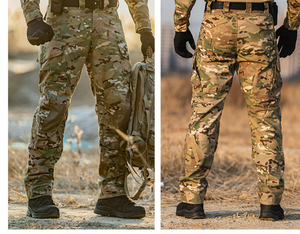 กางเกงขายาว DFP0918 รุ่น Definite Outdoor สำหรับผู้ชาย กางเกงทำงานแบบยุทธวิธีขายดีที่สุด เหมาะสำหรับกิจกรรมกลางแจ้ง เดินป่า ล่าสัตว์ และสวมใส่ลำลอง มีกระเป๋าหลายช่อง - Product Image 3